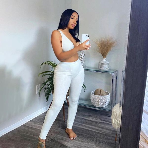 women's tracksuits 2021 european and american spring backless deep v high waist sports suit, Gray
women's tracksuits 2021 european and american spring backless deep v high waist sports suit, Gray