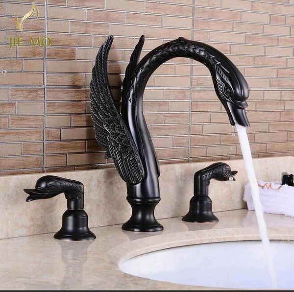 retro art black finish 3 pcs swan basin faucet little handle bathtub high-grade classical bathroom shower sets
retro art black finish 3 pcs swan basin faucet little handle bathtub high-grade classical bathroom shower sets
