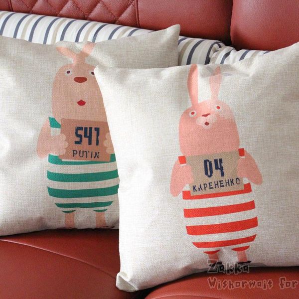 arrival zakka 1pcs cute usavich sofa cotton linen pillow case car cushion cover/bedding home decoration/home gift/45cm*45cm cushion/decorati
arrival zakka 1pcs cute usavich sofa cotton linen pillow case car cushion cover/bedding home decoration/home gift/45cm*45cm cushion/decorati