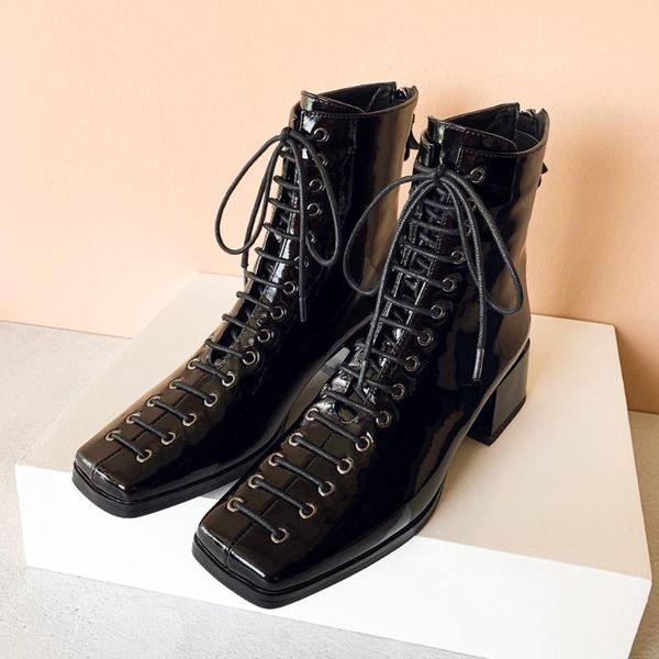 boots spring / fall fashion leather women square toe ankle ladies zipper shoes kitten heels girls dress blue/black
boots spring / fall fashion leather women square toe ankle ladies zipper shoes kitten heels girls dress blue/black