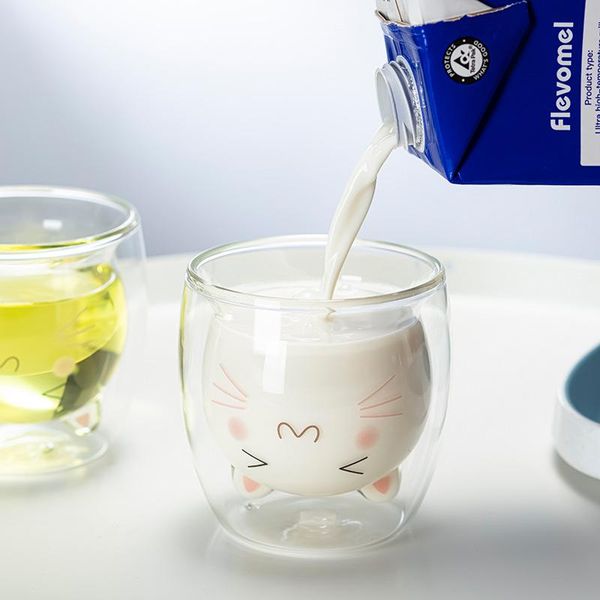wine glasses water glass cartoon double-walled juice heat-resistant coffee cup transparent cat bear gift for friend
wine glasses water glass cartoon double-walled juice heat-resistant coffee cup transparent cat bear gift for friend
