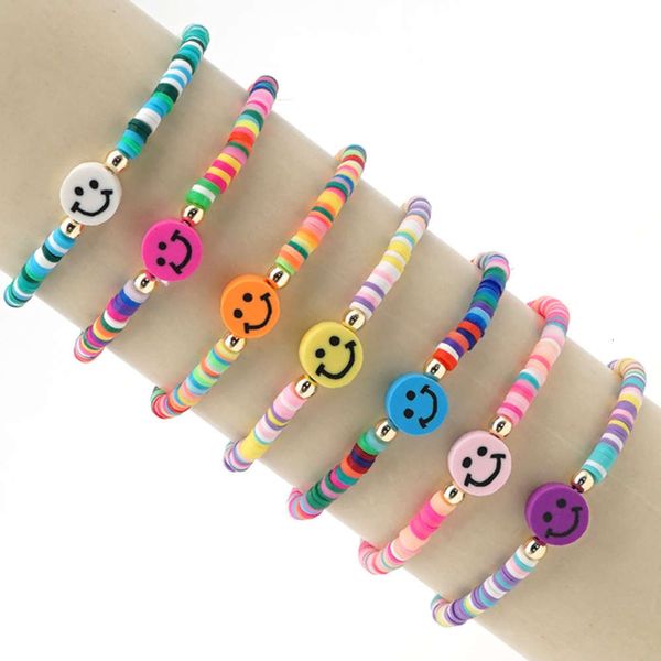 new soft pottery 4mm small bracelet women's simple smile bohemian national style jewelry, Black
new soft pottery 4mm small bracelet women's simple smile bohemian national style jewelry, Black