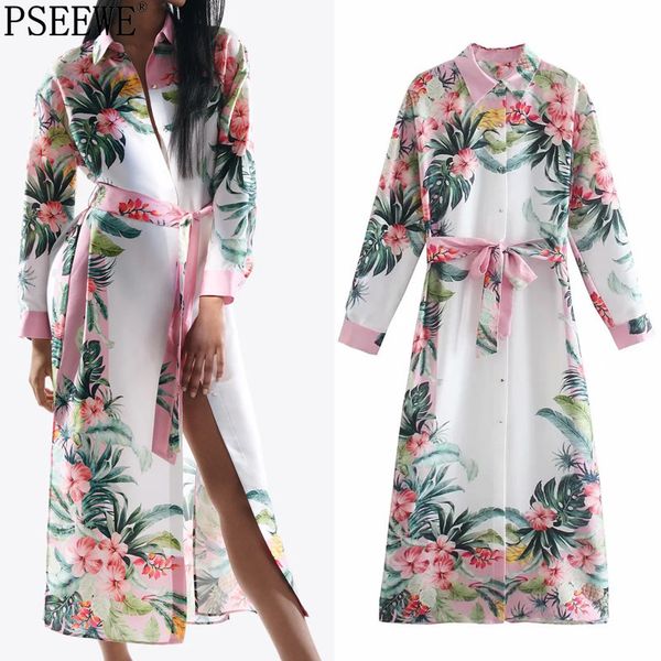 summer dress woman za tropical print pink long shirt women elegant belt button up sleeve midi casual es 210513, Black;gray
summer dress woman za tropical print pink long shirt women elegant belt button up sleeve midi casual es 210513, Black;gray