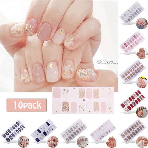 6/10pcs full cover wraps nail polish stickers strips plain art decorations heart designs glitter powder manicure tips1, Black
6/10pcs full cover wraps nail polish stickers strips plain art decorations heart designs glitter powder manicure tips1, Black
