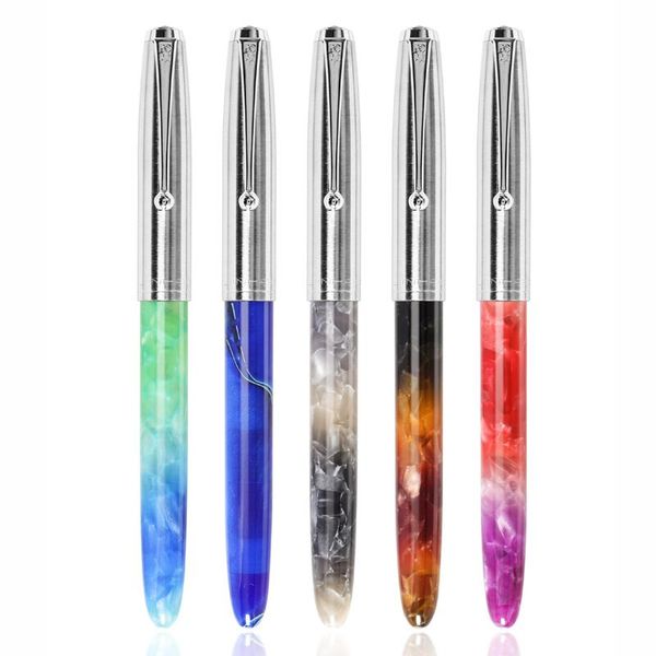 jinhao unique acrylic resin fountain pen stainless steel cap crystal color extra fine nib 0.38mm for smooth writing ink pens
jinhao unique acrylic resin fountain pen stainless steel cap crystal color extra fine nib 0.38mm for smooth writing ink pens