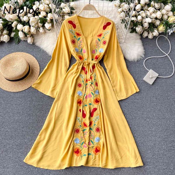 neploe holiday bohemian print long dress women v neck pullover long sleeve vestidos high waist hip a line long robe spring 210423, Black;gray
neploe holiday bohemian print long dress women v neck pullover long sleeve vestidos high waist hip a line long robe spring 210423, Black;gray