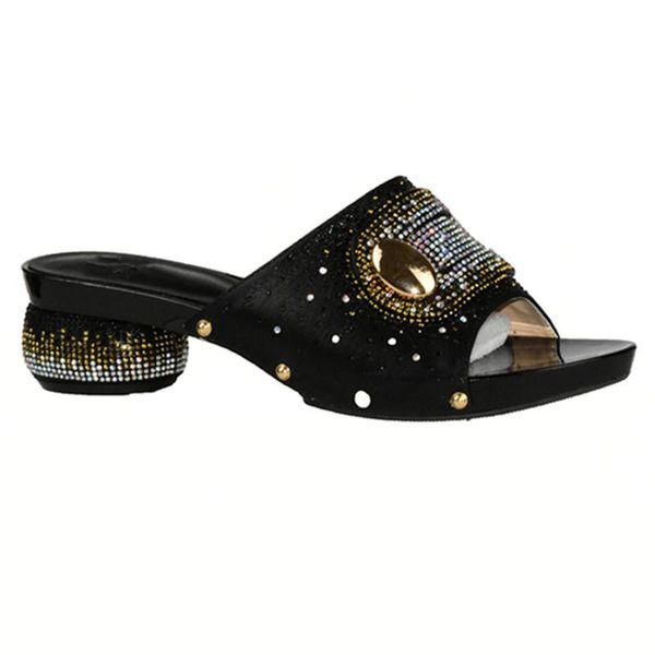 dress shoes wedding woman open toe ladies sandals party decorated with rhinestone nigerian slip-on, Black
dress shoes wedding woman open toe ladies sandals party decorated with rhinestone nigerian slip-on, Black