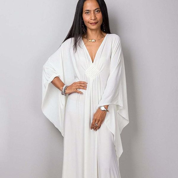 women's swimwear weià bohemian kleid strand cover up häkeln v-ausschnifrauen maxi robe plage bikini pareo sarong tunika für str, White;black
women's swimwear weià bohemian kleid strand cover up häkeln v-ausschnifrauen maxi robe plage bikini pareo sarong tunika für str, White;black