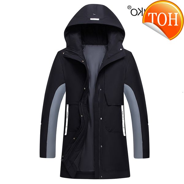 chaifenko brand winter men's down jacket fashion casual hooded long parkas windproof thick warm coat, Black
chaifenko brand winter men's down jacket fashion casual hooded long parkas windproof thick warm coat, Black