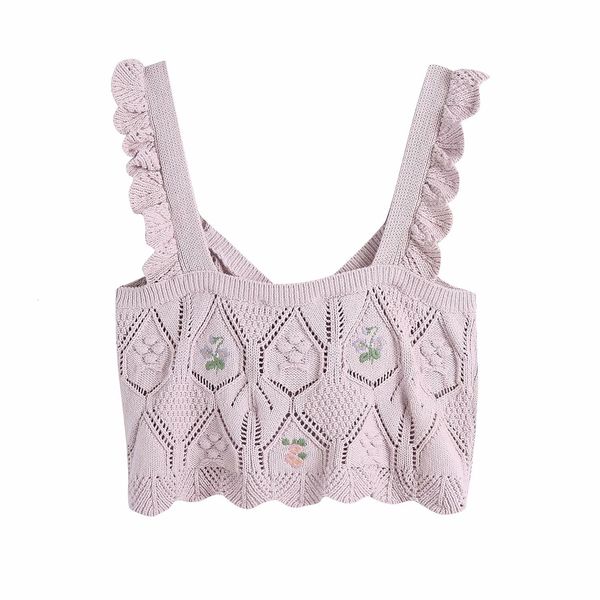tanks fashion v-neck sleeveless hollow embroidery flowers women camisole vintage knitted t-shirt chic female, White
tanks fashion v-neck sleeveless hollow embroidery flowers women camisole vintage knitted t-shirt chic female, White