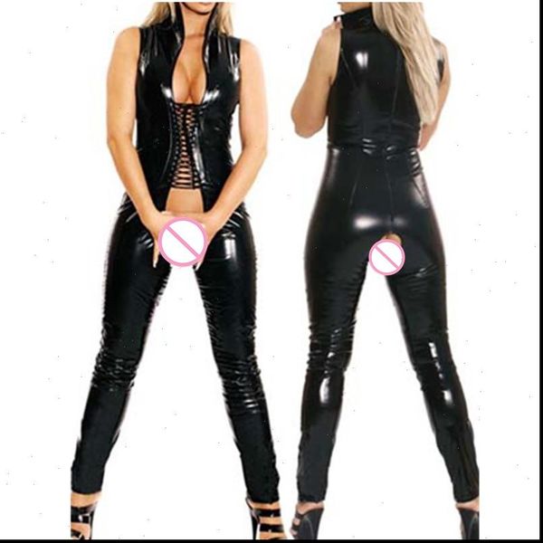 costumes black faux leather women romper latex catsuit clubwear open crotch bodysuit fetish bondage harness m7186, Black;white
costumes black faux leather women romper latex catsuit clubwear open crotch bodysuit fetish bondage harness m7186, Black;white