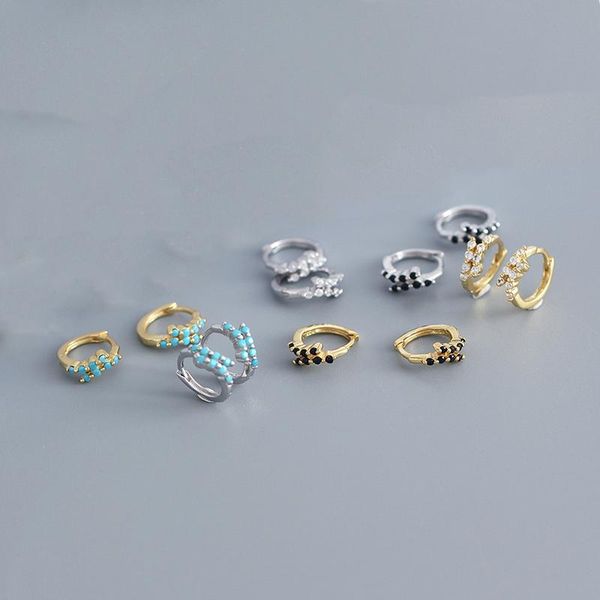 hoop & huggie real 925 sterling silver colorful zircon huggies earrings for fashion women hiphop fine jewelry minimalist accessories, Golden;silver
hoop & huggie real 925 sterling silver colorful zircon huggies earrings for fashion women hiphop fine jewelry minimalist accessories, Golden;silver