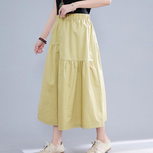 skirts high waist solid color cotton linen loose summer office lady ol work all-match women casual midi, Black
skirts high waist solid color cotton linen loose summer office lady ol work all-match women casual midi, Black