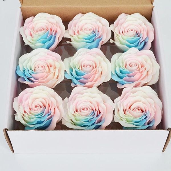 decorative flowers & wreaths 9pcs/lot 8cm colorful soap rose flower heads rainbow luminous eternal head creative diy bouquet material
decorative flowers & wreaths 9pcs/lot 8cm colorful soap rose flower heads rainbow luminous eternal head creative diy bouquet material