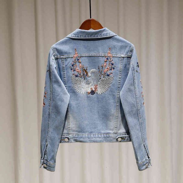 women's jackets heavy embroidery denim female long-sleeved korean of the slim slimming short embroidered jacket mtes, Black;brown
women's jackets heavy embroidery denim female long-sleeved korean of the slim slimming short embroidered jacket mtes, Black;brown