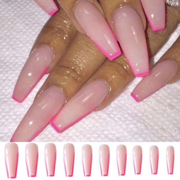 false nails 24pcs/box ballerina artificial full cover detachable pink french long coffin fake nail tips wearable, Red;gold
false nails 24pcs/box ballerina artificial full cover detachable pink french long coffin fake nail tips wearable, Red;gold