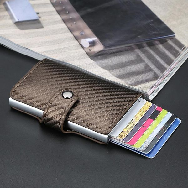 card holders baellerry men's holder aluminum alloy case anti degaussing wallet for men, Brown;gray
card holders baellerry men's holder aluminum alloy case anti degaussing wallet for men, Brown;gray