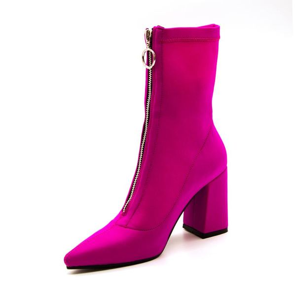 boots 2021 autumn female square heel sock booties stretch fabric pointed toe high heels ankle women pumps botas mujer, Black
boots 2021 autumn female square heel sock booties stretch fabric pointed toe high heels ankle women pumps botas mujer, Black