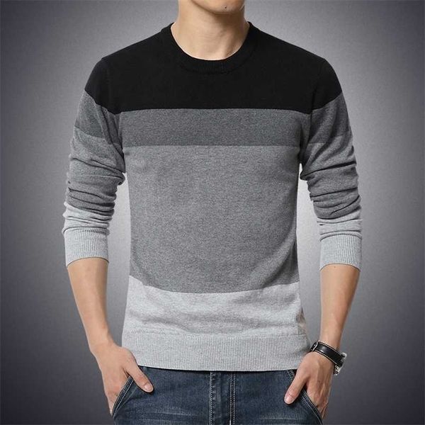 casual men's sweater o-neck striped slim fit knittwear autumn mens sweaters pullovers pullover men pull homme -3xl 211102, White;black
casual men's sweater o-neck striped slim fit knittwear autumn mens sweaters pullovers pullover men pull homme -3xl 211102, White;black