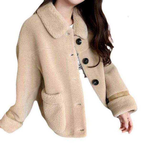 short coat women's autumn and winter fur one-in-one versatile small fragrance et thickened lamb wool, Black;brown
short coat women's autumn and winter fur one-in-one versatile small fragrance et thickened lamb wool, Black;brown