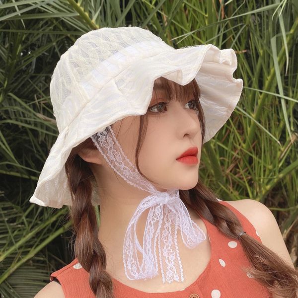 lace basin women's fresh temperament bucket summer thin cover small fold designer fisherman's hat
lace basin women's fresh temperament bucket summer thin cover small fold designer fisherman's hat