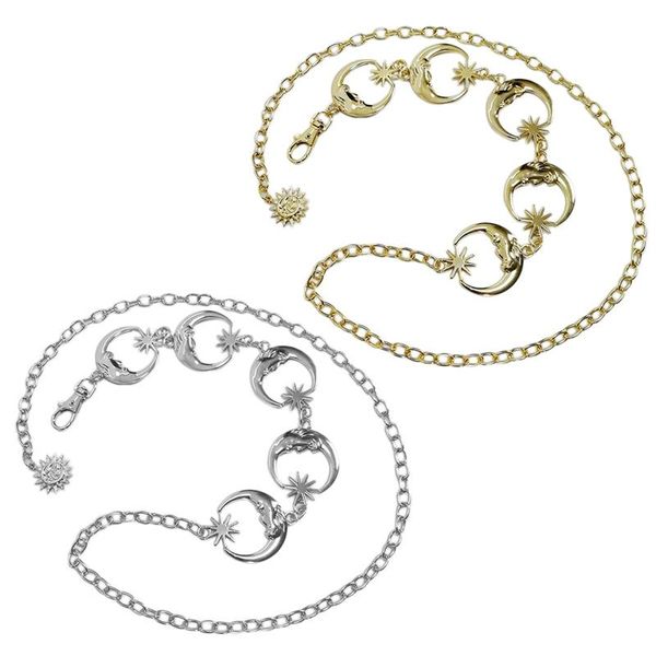 belts punk waist chain gothic lady gold moon waistband silver metal decoration, Black;brown
belts punk waist chain gothic lady gold moon waistband silver metal decoration, Black;brown