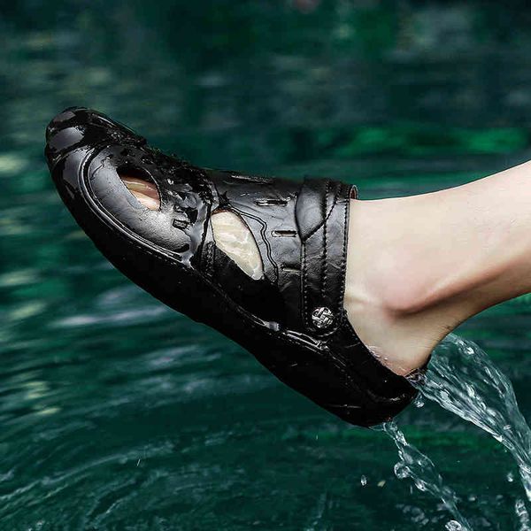 slippers fashion men's sandals outdoor non-slip male footwear soft comfortable flats shoes for men summer quality genuine leather fge8, Black
slippers fashion men's sandals outdoor non-slip male footwear soft comfortable flats shoes for men summer quality genuine leather fge8, Black