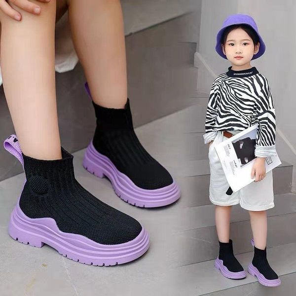 boots 2021 winter autumn for girls casual non-slip short knitted sock children shoes platform kids girl and boy, Black;grey
boots 2021 winter autumn for girls casual non-slip short knitted sock children shoes platform kids girl and boy, Black;grey