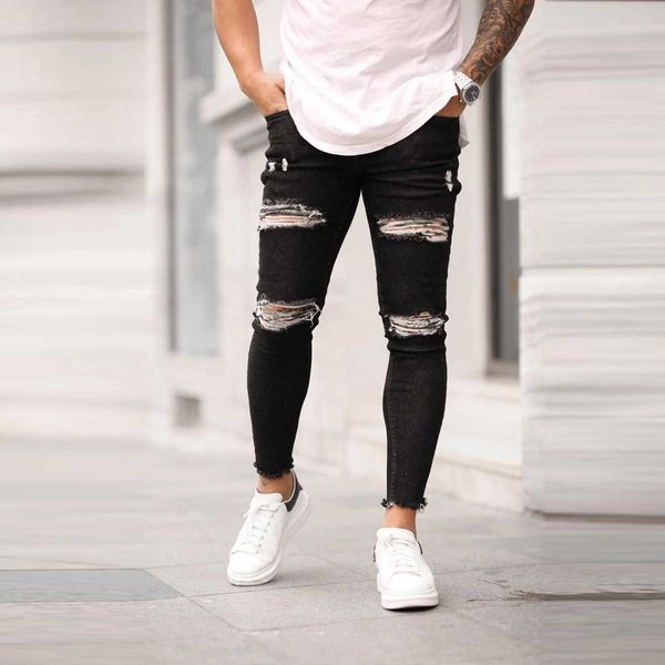 2020 brand new style stylish men's ripped skinny jeans destroyed frayed slim fit denim pants trousers hip hop trousers jeans#g30 x0621, Blue
2020 brand new style stylish men's ripped skinny jeans destroyed frayed slim fit denim pants trousers hip hop trousers jeans#g30 x0621, Blue