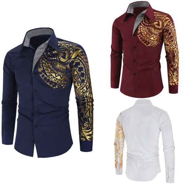 men's shirt long sleeve totem bronzing printing casual shirts multicolor large size clothing 2021 brand, White;black
men's shirt long sleeve totem bronzing printing casual shirts multicolor large size clothing 2021 brand, White;black