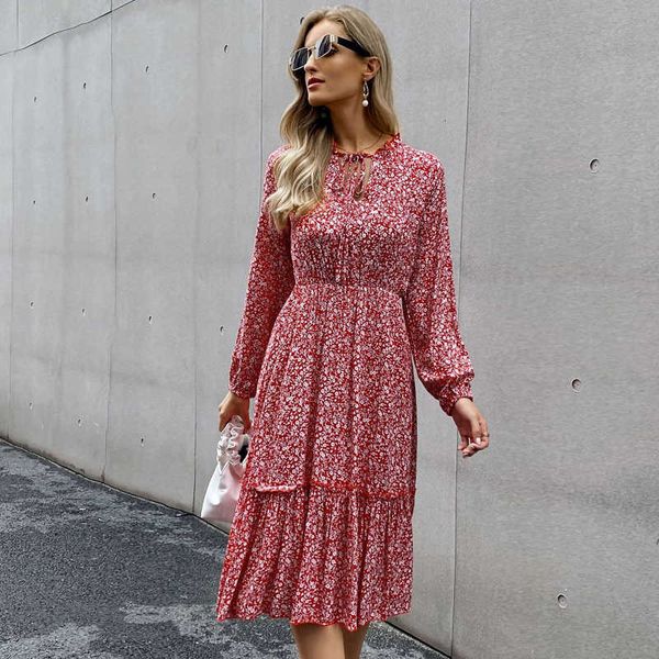 casual dresses autumn spring woman's floral print long sleeve v-neck ladies es lace up high waist a-line female midi for lady 7kr0, Black;gray
casual dresses autumn spring woman's floral print long sleeve v-neck ladies es lace up high waist a-line female midi for lady 7kr0, Black;gray