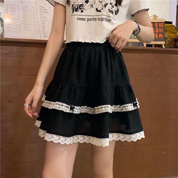 skirts houzhou kawaii mini women ctue lace bow patchwork black high waist a-line skirt summer harajuku japanese style soft girl
skirts houzhou kawaii mini women ctue lace bow patchwork black high waist a-line skirt summer harajuku japanese style soft girl