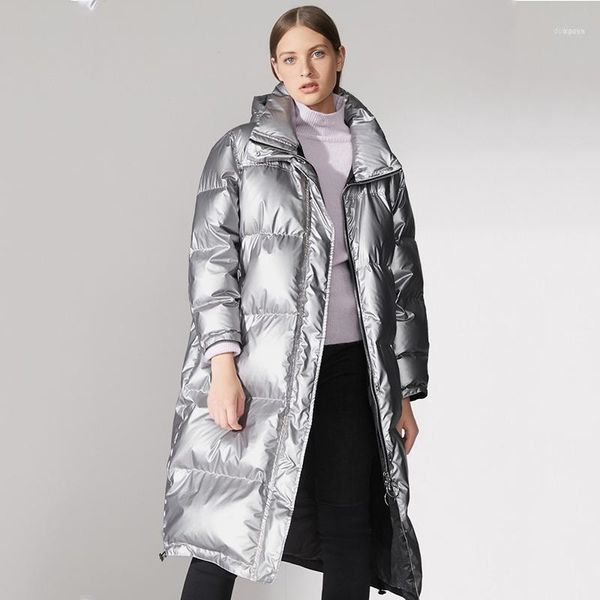 winter simple&sunshine style oversize parkas with hooded slivery color womens long down jacket warm coat1, Black
winter simple&sunshine style oversize parkas with hooded slivery color womens long down jacket warm coat1, Black