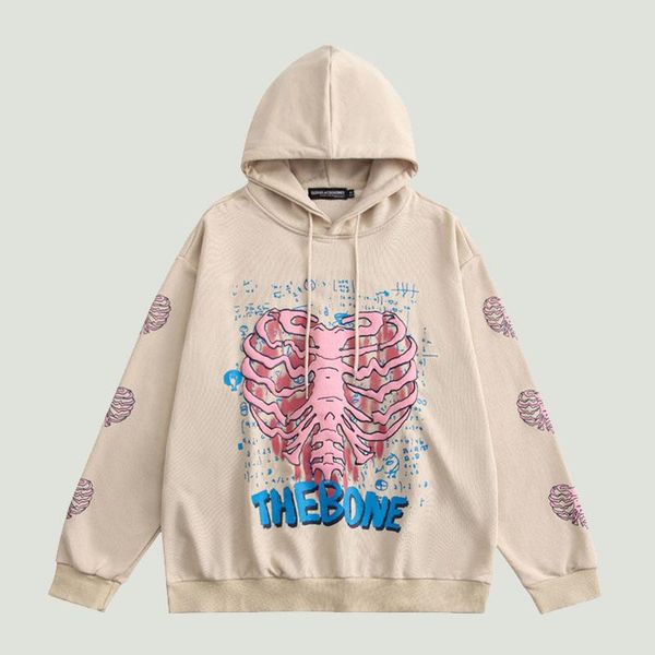 men's hoodies & sweatshirts hip hop streetwear mens hoodie sweatshirt harajuku letter skeleton printed cotton loose hooded pullover cou, Black
men's hoodies & sweatshirts hip hop streetwear mens hoodie sweatshirt harajuku letter skeleton printed cotton loose hooded pullover cou, Black