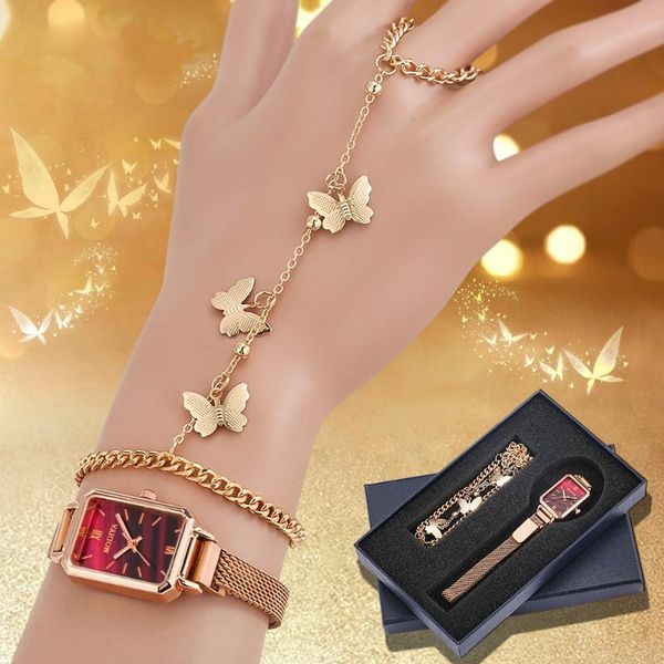 wristwatches women watches luxury bracelet set for female fashion brand mesh band quartz wristwatch gifts sets 2021, Slivery;brown
wristwatches women watches luxury bracelet set for female fashion brand mesh band quartz wristwatch gifts sets 2021, Slivery;brown