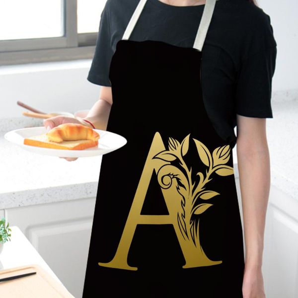 aprons 53*65cm gold letter alphabet pattern kitchen apron for woman sleeveless cotton linen cooking home cleaning tools
aprons 53*65cm gold letter alphabet pattern kitchen apron for woman sleeveless cotton linen cooking home cleaning tools