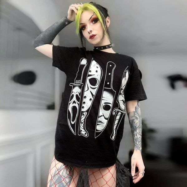 women's t-shirt 2021 y2k skull print black t shirt harajuku o neck short sleeve women punk goth streetwear summer long basic t-shirts, White
women's t-shirt 2021 y2k skull print black t shirt harajuku o neck short sleeve women punk goth streetwear summer long basic t-shirts, White