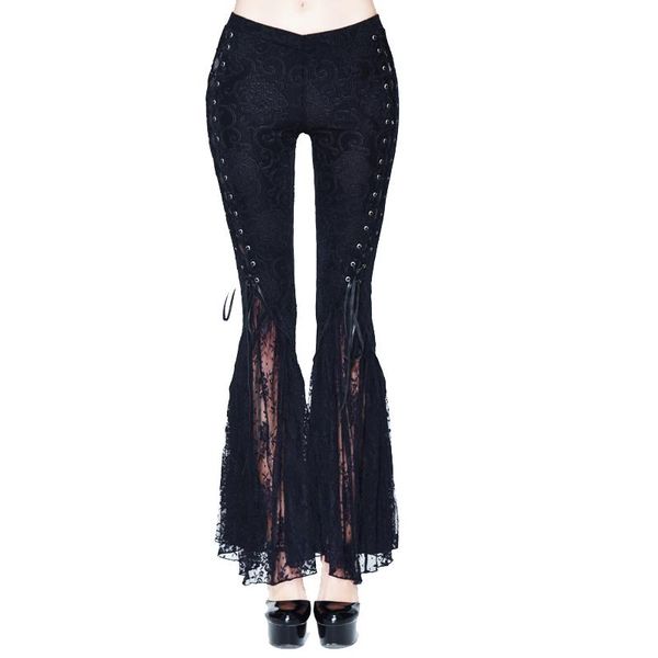 women's pants & capris devil fashion gothic lace flare bangdage lace-up vintage trousers, Black;white
women's pants & capris devil fashion gothic lace flare bangdage lace-up vintage trousers, Black;white