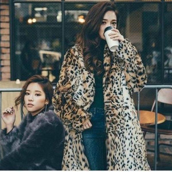 women's fur & faux spring autumn winter imitation leopard print fashion mid-length women warm leisure 6xl 7xl 8xl 9xl overcoat xf895, Black
women's fur & faux spring autumn winter imitation leopard print fashion mid-length women warm leisure 6xl 7xl 8xl 9xl overcoat xf895, Black