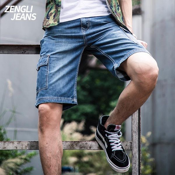 denim summer cargo shorts men stretch knee length jeans designer cotton casual big size 40 42 44 46 48 men's, Blue
denim summer cargo shorts men stretch knee length jeans designer cotton casual big size 40 42 44 46 48 men's, Blue