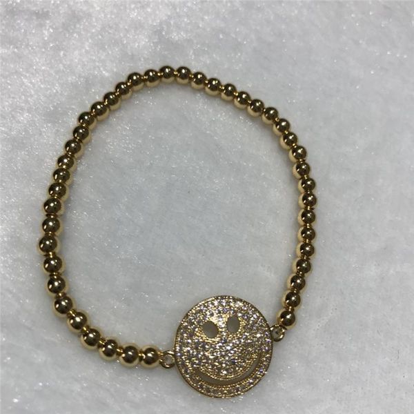 wholesale beautiful good quality inlay zircon smiling face 4 mm round bead bracelet elastic rope link, chain, Black
wholesale beautiful good quality inlay zircon smiling face 4 mm round bead bracelet elastic rope link, chain, Black