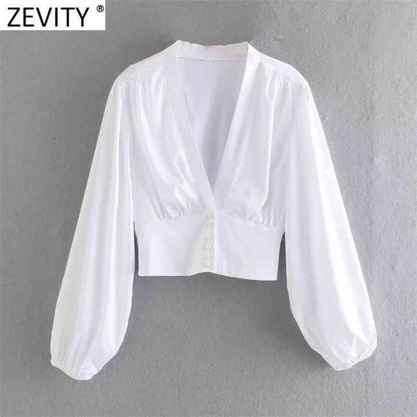 women v neck black white color short smock blouse female lantern sleeve slim court shirts chic pearl buttons ls9268 210420
women v neck black white color short smock blouse female lantern sleeve slim court shirts chic pearl buttons ls9268 210420