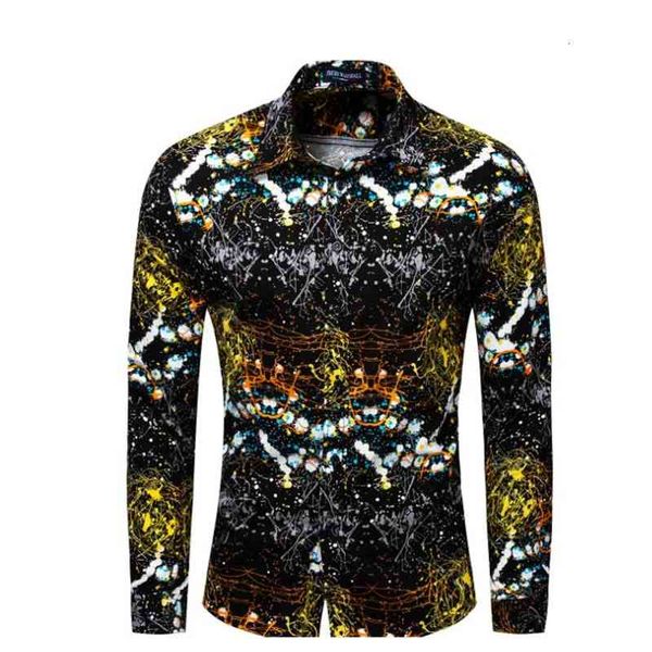 men's casual shirts men slim fit long sleeve streetwear 3d print hawaiian turn down collar spring atumn male leisure chemise, White;black
men's casual shirts men slim fit long sleeve streetwear 3d print hawaiian turn down collar spring atumn male leisure chemise, White;black
