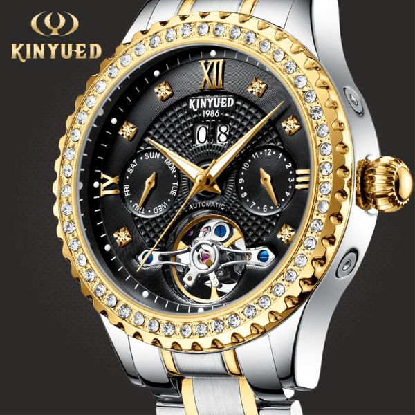 wristwatches kinyued brand mens mechanical watch gold tourbillion skeleton men automatic business full steel relogio masculino, Slivery;brown
wristwatches kinyued brand mens mechanical watch gold tourbillion skeleton men automatic business full steel relogio masculino, Slivery;brown