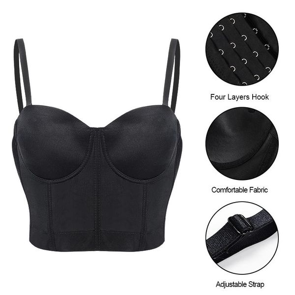 bustiers & corsets goth corset women shaper modeling strap slimming underwear steampunk bra bralette push up bras for, Black;white
bustiers & corsets goth corset women shaper modeling strap slimming underwear steampunk bra bralette push up bras for, Black;white