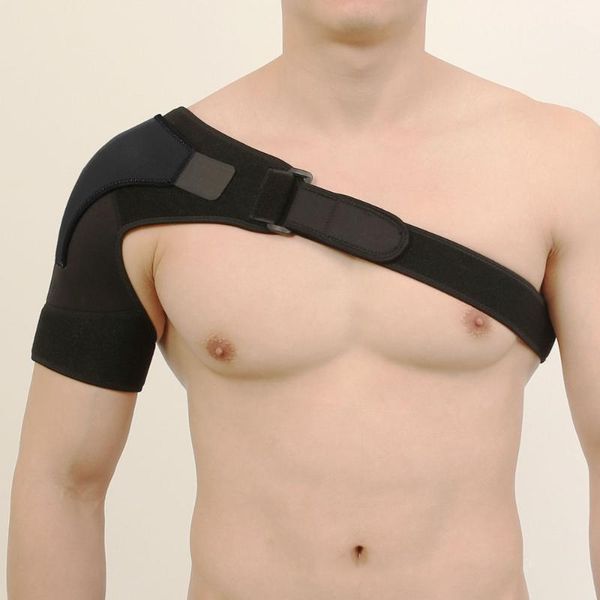 back support adjustable shoulder bandage protector reinforced functional-training-equipment single strap sport training, Black;blue
back support adjustable shoulder bandage protector reinforced functional-training-equipment single strap sport training, Black;blue