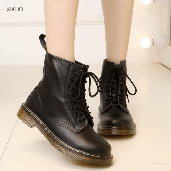 boots autumn and winter fashion women's 2021 double layer british trend leather, Black
boots autumn and winter fashion women's 2021 double layer british trend leather, Black