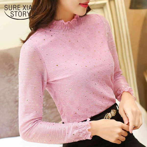 arrival autumn blouse semi-high collar lace shirt bottoming long sleeve women ol style slim fit blusa 1107 40 210415, White
arrival autumn blouse semi-high collar lace shirt bottoming long sleeve women ol style slim fit blusa 1107 40 210415, White