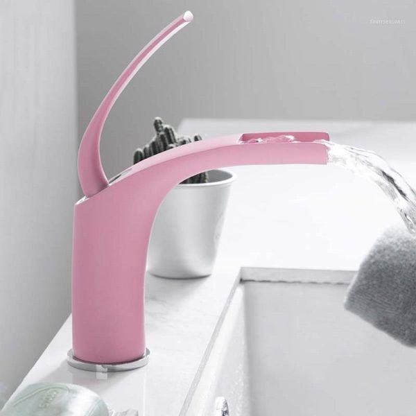 bathroom water tap basin faucets single handle waterfall faucet pink sink mixer taps brass deck mounted1
bathroom water tap basin faucets single handle waterfall faucet pink sink mixer taps brass deck mounted1