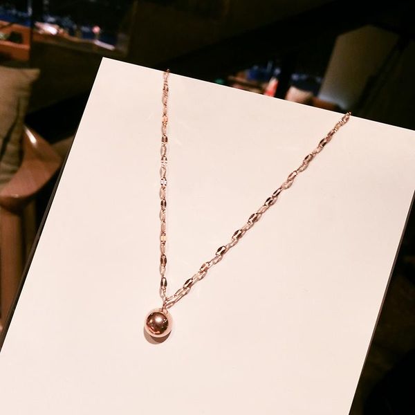 pendant necklaces xinwei wholesale bead rose gold necklace female simple cold wind clavicle chain, Silver
pendant necklaces xinwei wholesale bead rose gold necklace female simple cold wind clavicle chain, Silver